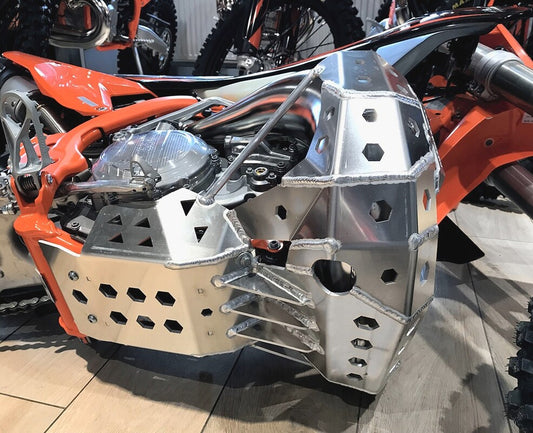 PROTEÇÃO CARTER + ESCAPE KTM, Husqvarna 250/300 2017-2019 – TPI/carburador