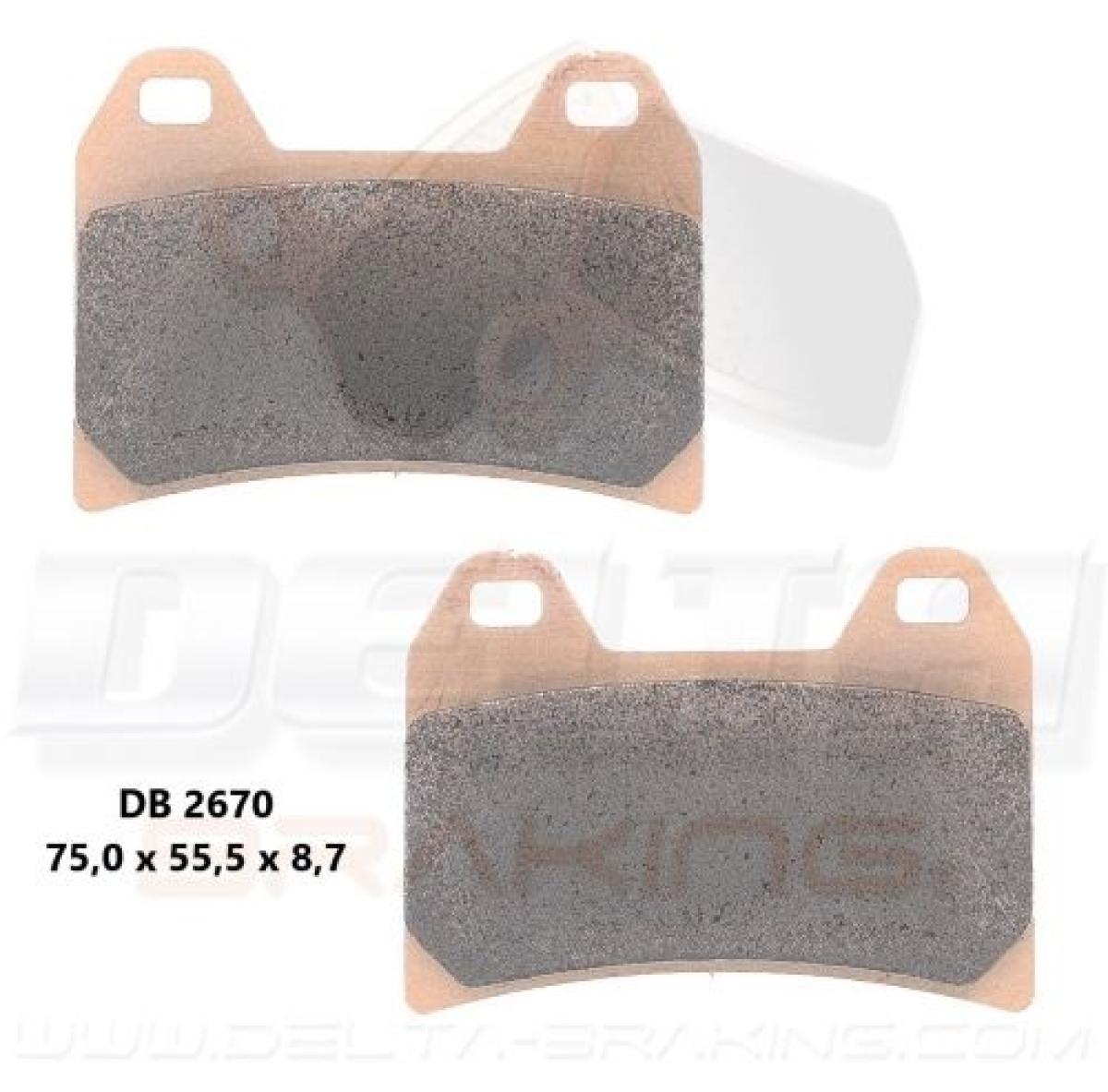 Pastilhas de Travão Frente Delta Braking CF MOTO MT450 /800 MT/MTX DUCATI/ KTM 790/890 AVENTURE R RALLY