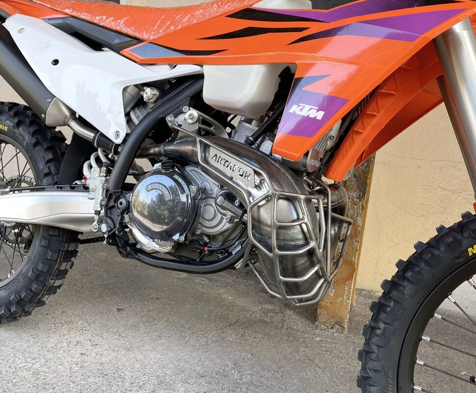 Proteção de Escape FMF KTM, Husqvarna GasGas 250/300 (2024–2027) – OVERSIZE