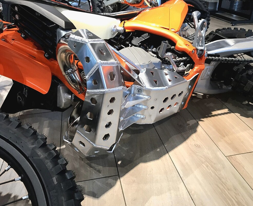 PROTEÇÃO CARTER + ESCAPE KTM, Husqvarna 250/300 2017-2019 – TPI/carburador