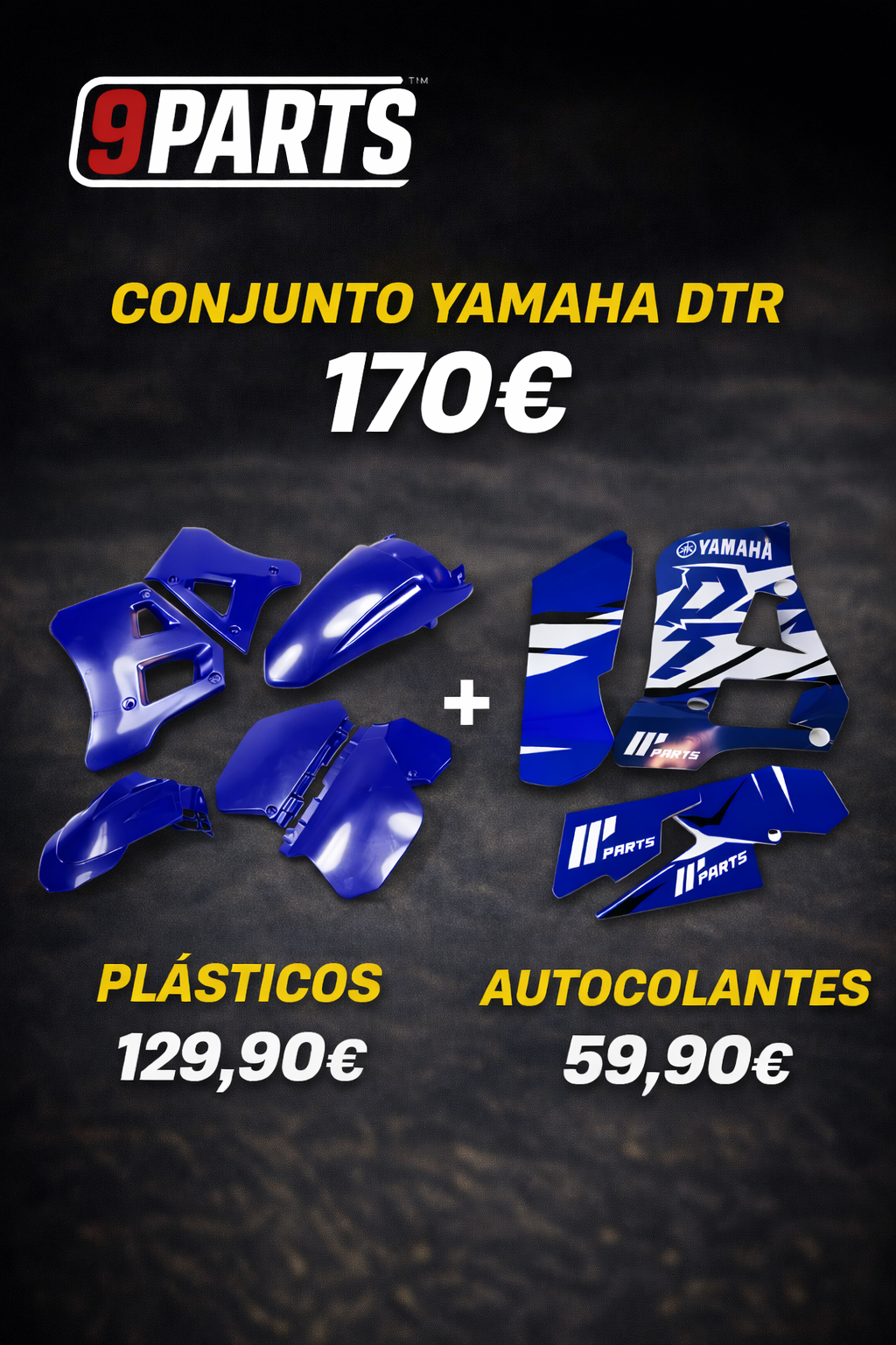 Pack Plásticos + autocolantes Yamaha DTr