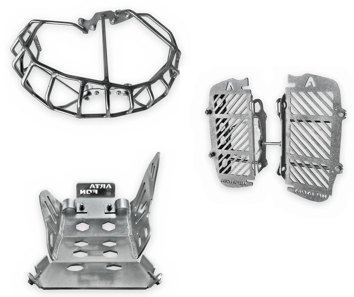 Kit de proteção KTM 250/300 TBI 2024-2027 – radiadores, balão, motor