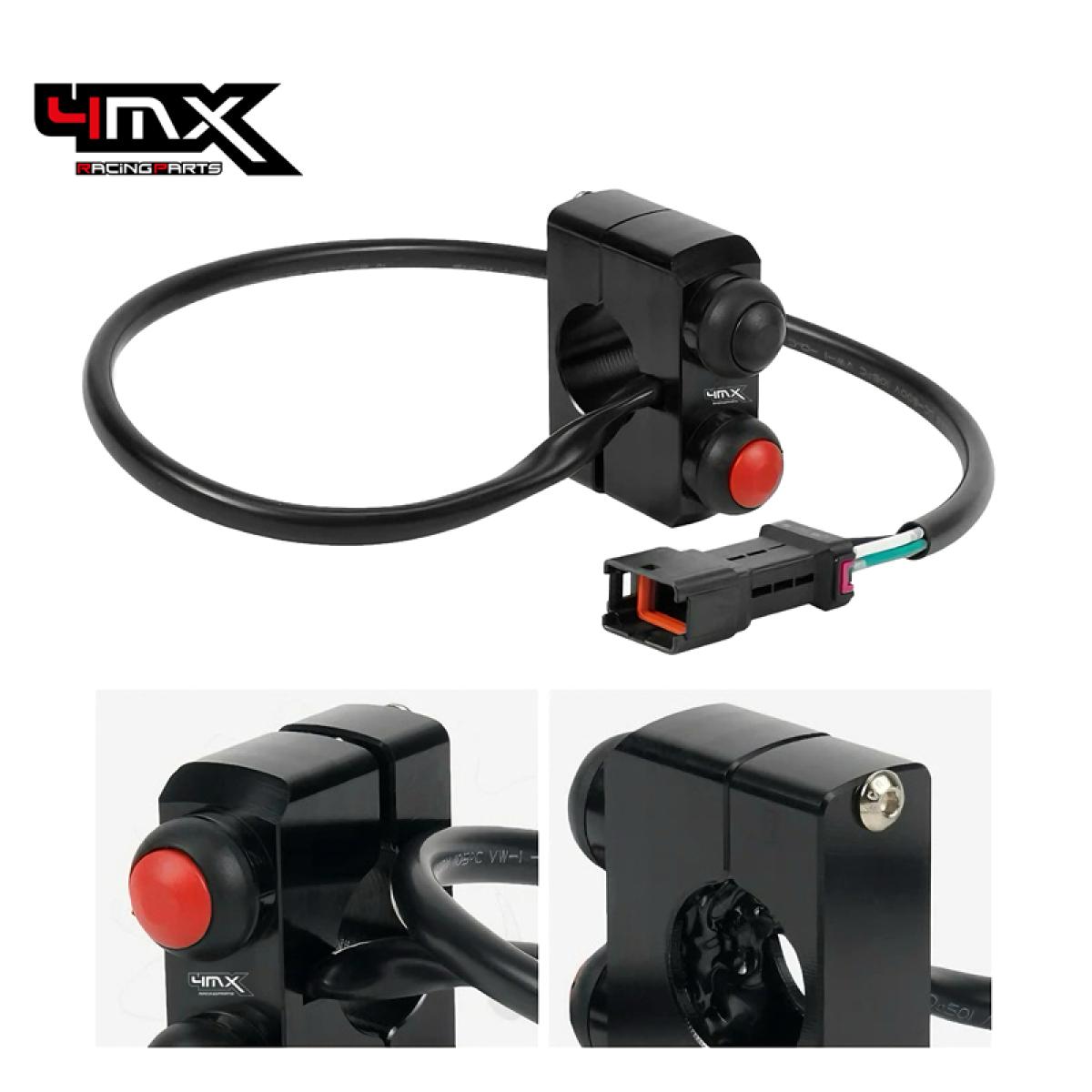 Botão Start/Stop 4MX KTM EXC/EXC-F 24-25 Husqvarna TC/FC 23-25 GasGas EC/EC-F 24-25