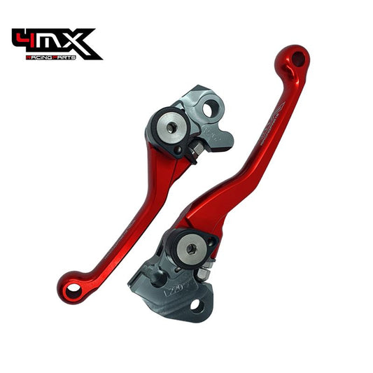 Par Manetes CNC 4MX KawasakiKX 65 00-24 Suzuki RMZ 250 07-24